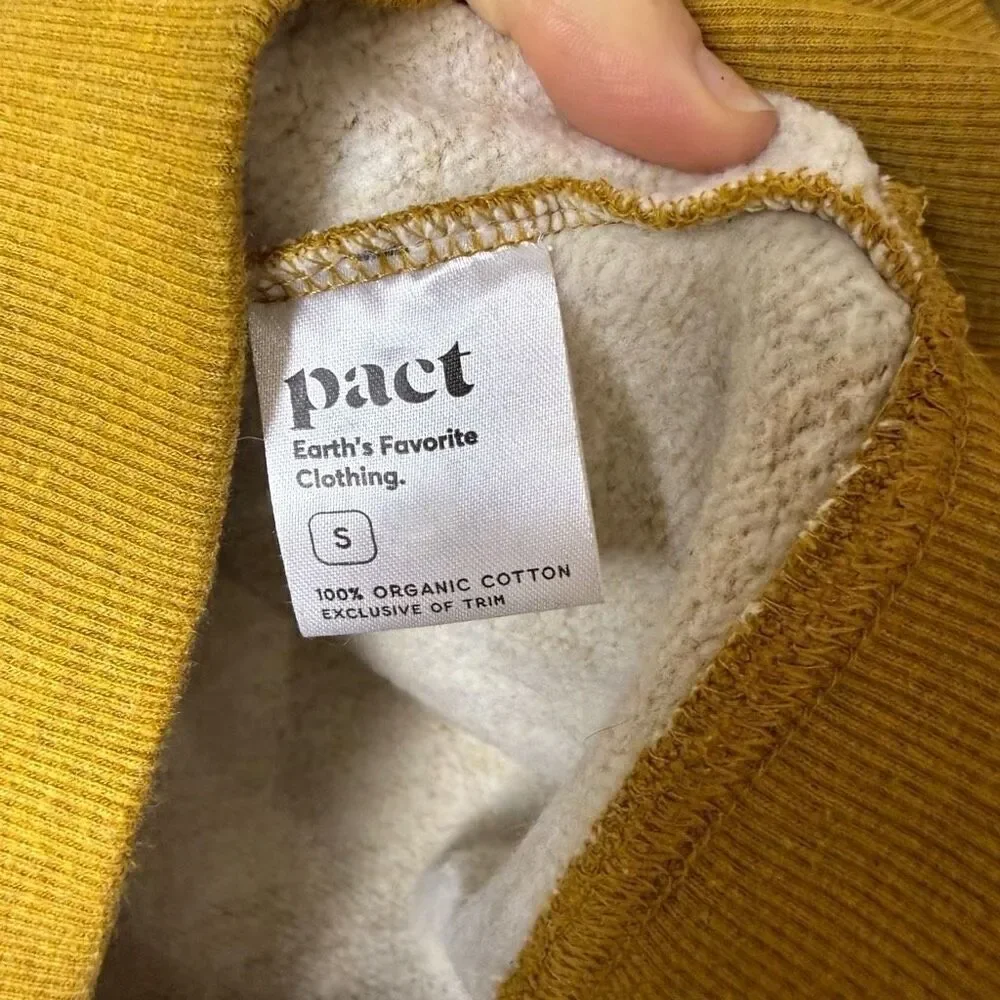 Pact crew neck size small